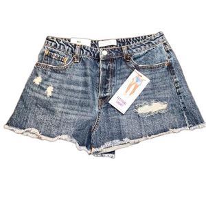 VANILLA STAR “Festival Short” Blue Jean High Rise Boyfriend Shorts Size 9, NWT!